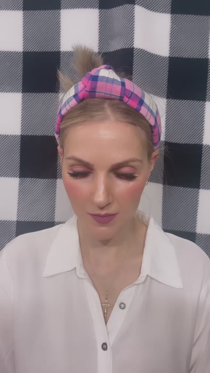 "More Plaid Please" (Barbie Pink)